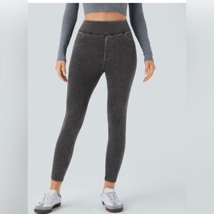 NWT Halara Flex Jeans Jeggings stretchy knit denim with a high waist. Size XS